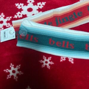 Festive Holiday fleece lined knit headbands